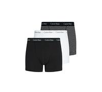 Calvin Klein Uomo Pantaloncini Boxer Confezione da 3 Intimo, Multicolore (White/B&W Stripe/Black), S