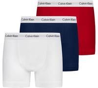 Calvin Klein Uomo Pantaloncini Boxer Confezione da 3 Intimo, Multicolore (White/Red Ginger/Pyro Blue), M