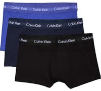 Calvin Klein Uomo Pantaloncini Boxer Vita Bassa Confezione da 3 Intimo, Multicolore (Black/Blueshadow/Cobaltwater DTM WB), S