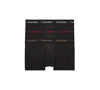Calvin Klein Low Rise Trunk 3pk 0000u2664g, Boxer a vita bassa Uomo, Nero (B-bright Camel/ Wht/ Red Crpt Logo), S (Pacco da 3)