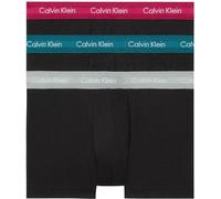 Calvin Klein Uomo Pantaloncini Boxer Vita Bassa Confezione da 3 Intimo, Nero (B- Gry Htr, Chesapeake Bay, Jwl Wbs), S