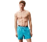 Calvin Klein Uomo Pantaloncino da Bagno Medium Double con Coulisse, Blu (Bash Blue), S
