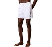 Calvin Klein Uomo Pantaloncino da Bagno Medium Drawstring con Coulisse, Bianco (Classic White), XL