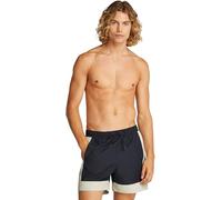Calvin Klein Uomo Pantaloncino da Bagno Medium Drawstring con Logo, Blu (Dark Sapphire), L