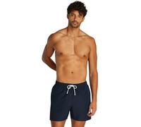 Calvin Klein Uomo Pantaloncino da Bagno Medium Drawstring con Logo, Blu (Dark Sapphire), M