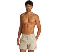 Calvin Klein Uomo Pantaloncino da Bagno Medium Drawstring-Print con Logo, Beige (Granite Chalk AOP), XXL