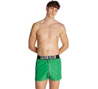 Calvin Klein Uomo Pantaloncino da Bagno Short con Fascia con Logo, Multicolore (Blossom Green), M