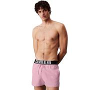Calvin Klein Uomo Pantaloncino da Bagno Short con Fascia con Logo, Rosa (Sweet Pink), L