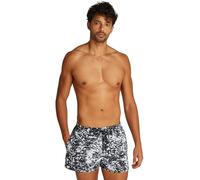 Calvin Klein Uomo Pantaloncino da Bagno Short Drawstring-Print con Coulisse, Multicolore (Glitched Marble AOP Black), L