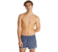 Calvin Klein Uomo Pantaloncino da Bagno Short Runner con Elastico, Blu (Grisaille), M