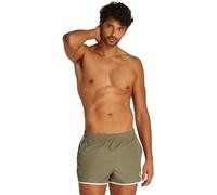 Calvin Klein Uomo Pantaloncino da Bagno Short Runner con Elastico, Verde (Dusky Green), S