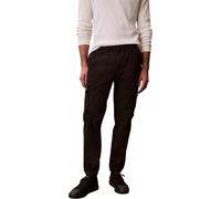 Calvin Klein Uomo Pantaloni Cargo Comfort Cotton Skinny Fit, Nero (Black), S