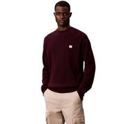 Calvin Klein LS Ez Cotton Waffle Crwnk Swtr 9 Lv04Rd313G Maglioni, Purple (Passion Plum), L Adulto