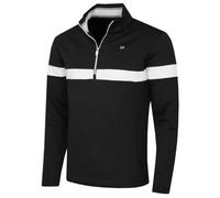 Calvin Klein Uomo Scale CK Insul-Lite 1/2 Zip Maglione da Golf - Nero - XXL