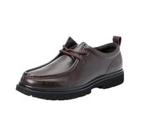 Calvin Klein Uomo Scarpa da Barca Hybrid Apron Laceup Elegante, Marrone (Dark Brown/Black), 46