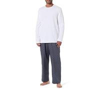 Calvin Klein Uomo Set Pigiama con Scollo Rotondo, Multicolore (Classic White Top W/Bijou Modern C), L
