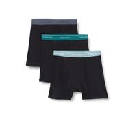 Calvin Klein Uomo Slip Boxer Confezione da 3 con Fascia con Logo, Multicolore (Black Bodies W/Ink/Zoni Beach/Turf), M