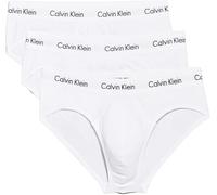 Calvin Klein Uomo Slip Hipster Confezione da 3 Intimo, Bianco (White), S