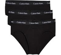 Calvin Klein Uomo Slip Hipster Confezione da 3 Intimo, Nero (Black W Black WB), S