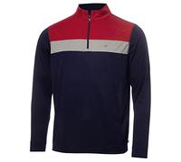 Calvin Klein Uomo Smith River Maglia Golf 1/4 Zip - Blu Navy - XXXL