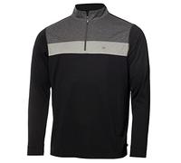 Calvin Klein Uomo Smith River Maglia Golf 1/4 Zip - Nero - XL
