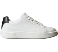 Calvin Klein Uomo Sneakers con Suola Preformata Chunky Laceup in Pelle, Bianco (Bright White/Black), 41