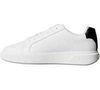 Calvin Klein Uomo Sneakers con Suola Preformata Chunky Laceup in Pelle, Bianco (Bright White/Black), 42