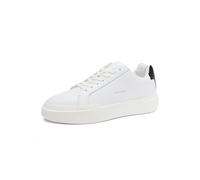 Calvin Klein Uomo Sneakers con Suola Preformata Chunky Laceup in Pelle, Bianco (Bright White/Black), 46