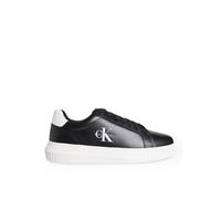 Calvin Klein Sneaker bassa Jeans in pelle con suola preformata chunky Nero/Bianco 42
