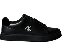 Calvin Klein Uomo Sneakers con Suola Preformata Classic Laceup in Pelle, Nero (Triple Black), 45