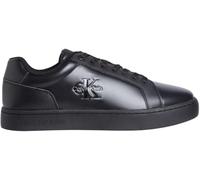 Calvin Klein Uomo Sneakers con Suola Preformata Classic Mono in Pelle, Nero (Triple Black), 42