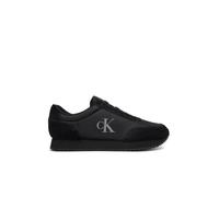 Calvin Klein Uomo Sneakers da Runner Retro Iconic Scarpe, Nero (Triple Black), 43