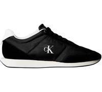 Calvin Klein Uomo Sneakers Running Retro Mix con Logo, Nero (Black/Bright White), 44