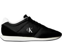 Calvin Klein Uomo Sneakers Running Retro Mix con Logo, Nero (Black/Bright White), 46