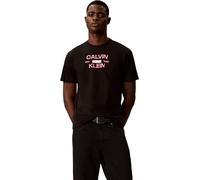 Calvin Klein - T-shirt Stack Grap - - Tops - Uomo - Nero - L