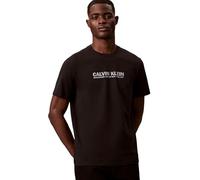 Calvin Klein SS 30S Whsl Sp GRAP Lv04Re820G Magliette grafiche, Black (Black), XS Adulto