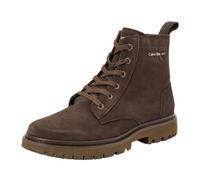 Calvin Klein Uomo Stivali Mezza Gamba Eva Boot Mid Lace Up Iconic con Lacci, Marrone (Triple Slate Black), 46