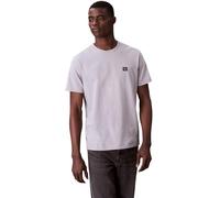 Calvin Klein Uomo T-Shirt Maniche Corte Badge Jersey Classic Tee in Cotone, Grigio (Formal Gray), XL