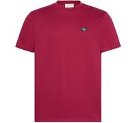 Calvin Klein Uomo T-Shirt Maniche Corte Badge Jersey Classic Tee in Cotone, Rosso (Beet Red), XS