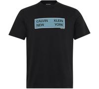 Calvin Klein Uomo T-Shirt Maniche Corte Box Graphic Tee Regular Fit, Nero (Black), L