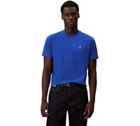 Calvin Klein Uomo T-Shirt Maniche Corte Classic Monogram Tee con Scollo Rotondo, Blu (Ocean Tides), S