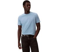 Calvin Klein Uomo T-Shirt Maniche Corte Classic Monogram Tee con Scollo Rotondo, Blu (Smoke Blue), XS