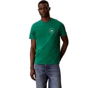 Calvin Klein Uomo T-Shirt Maniche Corte con Logo, Verde (Enchanted Forest), S
