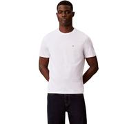 Calvin Klein Uomo T-Shirt Maniche Corte Confezione da 2 Badge in Cotone, Blu (Maritime Navy/Bright White), XL