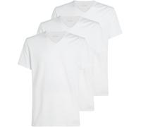 Calvin Klein Uomo T-Shirt Maniche Corte Confezione da 3 con Scollo a V, Bianco (White, White, White), XXL