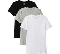 Calvin Klein Uomo T-Shirt Maniche Corte Confezione da 3 in Cotone, Multicolore (Black, White, Grey Heather), L