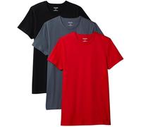 Calvin Klein Uomo T-Shirt Maniche Corte Confezione da 3 in Cotone, Multicolore (Turbulence/Adrenaline Rush/Black), XL