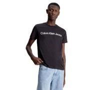 Calvin Klein Uomo T-Shirt Maniche Corte Core Institutional Logo Slim Tee Scollo Rotondo, Nero (CK Black), S