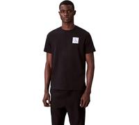 Calvin Klein Uomo T-Shirt Maniche Corte Gradient Monogram Logo in Cotone, Nero (Black), S