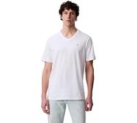 Calvin Klein Uomo T-Shirt Maniche Corte Smooth Solid Tee con Scollo a V, Bianco (Brilliant White), L